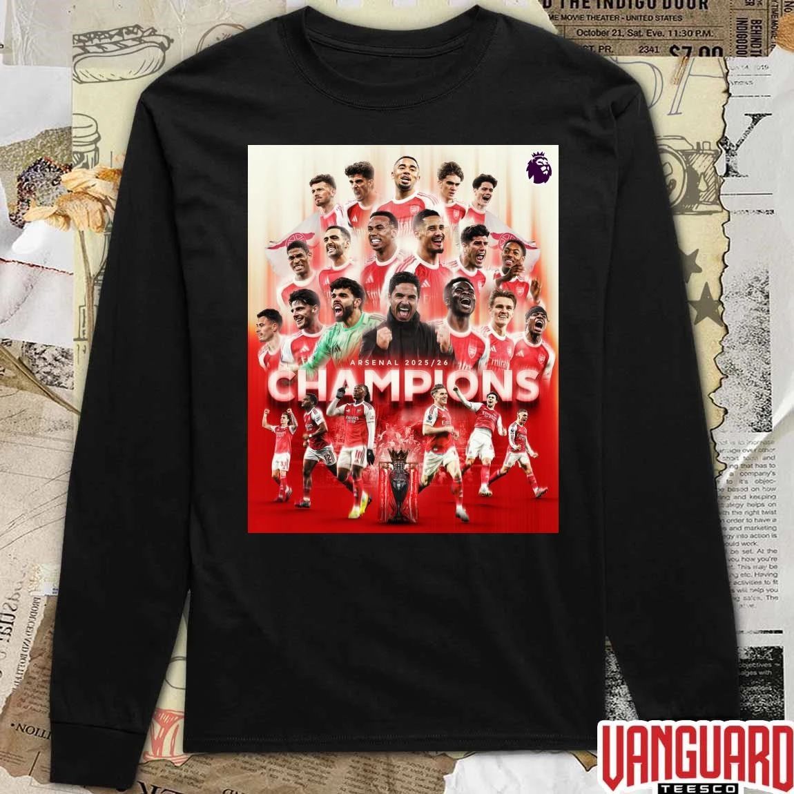 Arsenal F.C. Are Premier League Champions 2025-26 Season Poster t-shirt