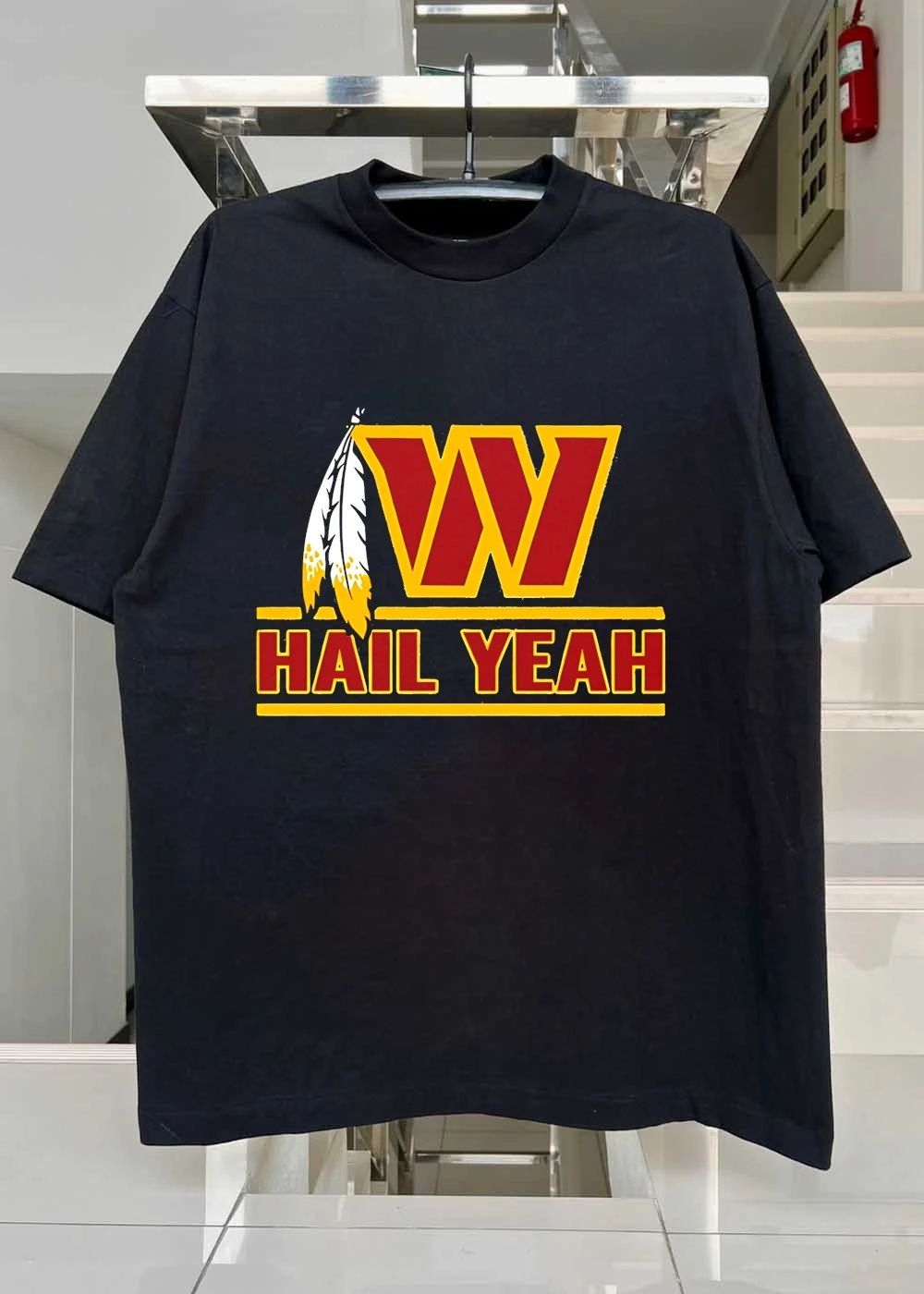 Hail Yeah Washington Commanders logo shirt