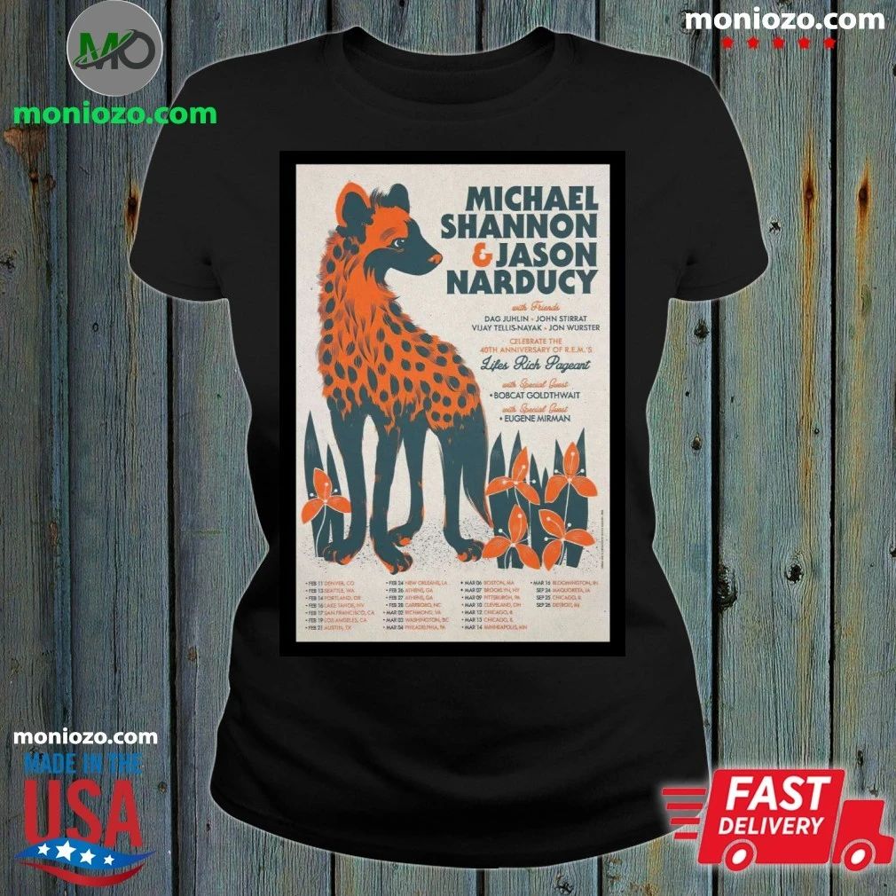 Michael Shannon, Jason Narducy & Life’s Rich Pageant Athens 2 26 26 Poster Shirt