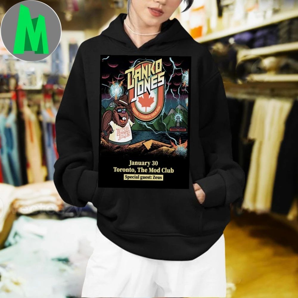 Danko Jones Jan 30 2026 The Mod Club In Toronto ON Poster Shirt