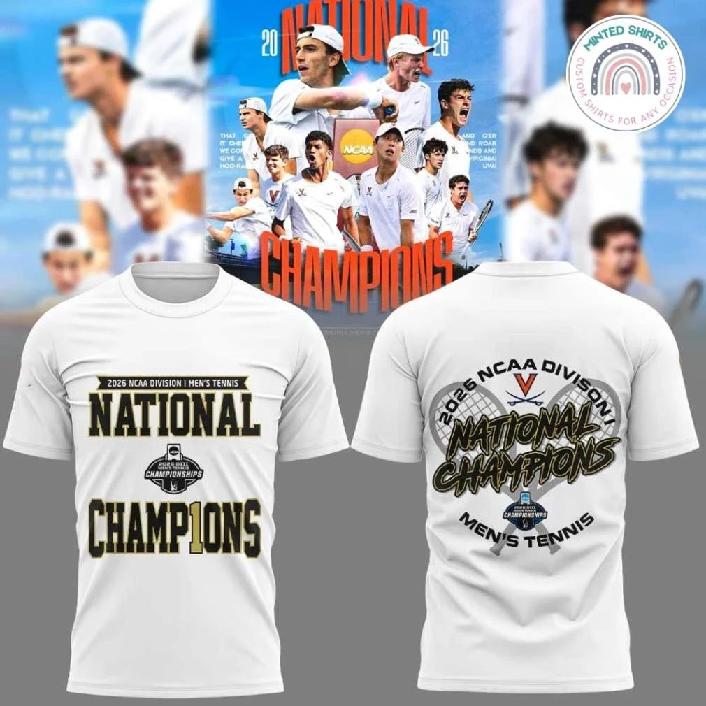 Virginia Cavaliers 2026 NCAA DI Men’s Tennis National Championship Shirt