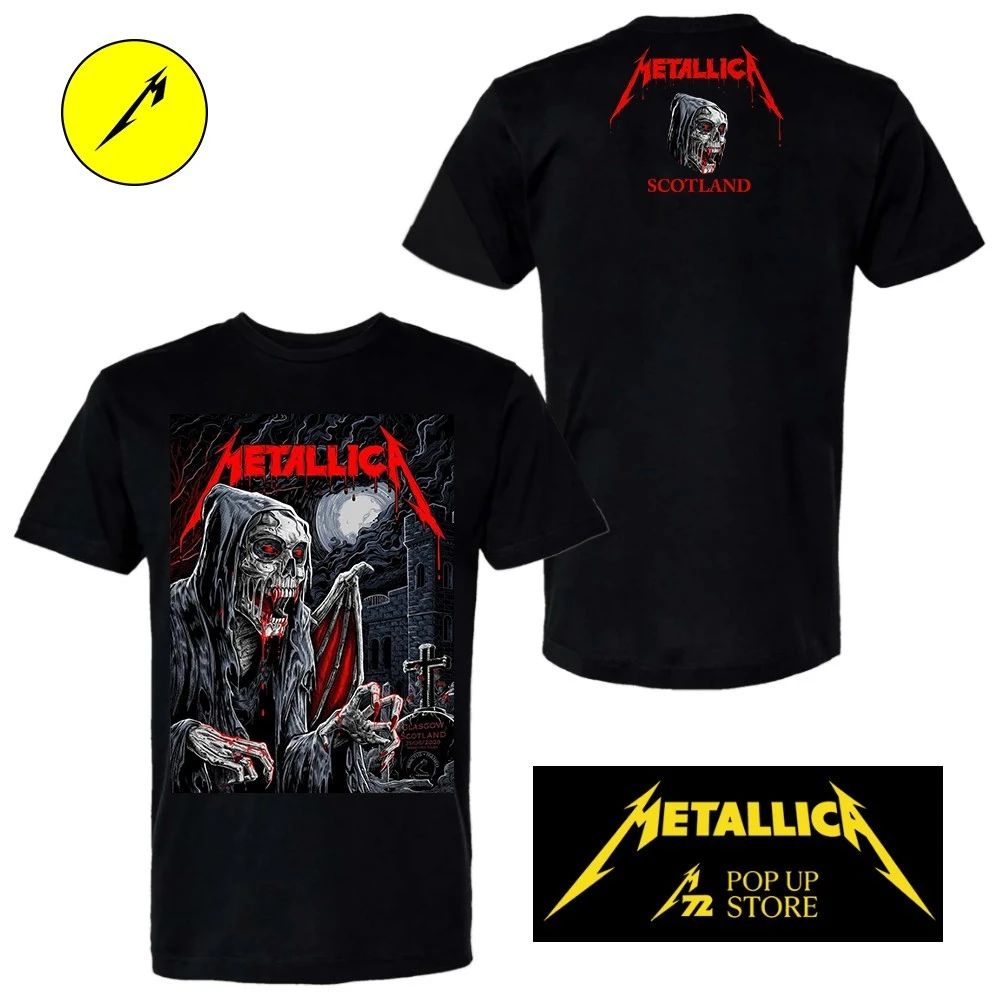 Metallica Glasgow 2026 T-Shirt – Limited Edition June 25, 2026 Hampden Park Scotland – By Landon Armstrong Pop Up Shop