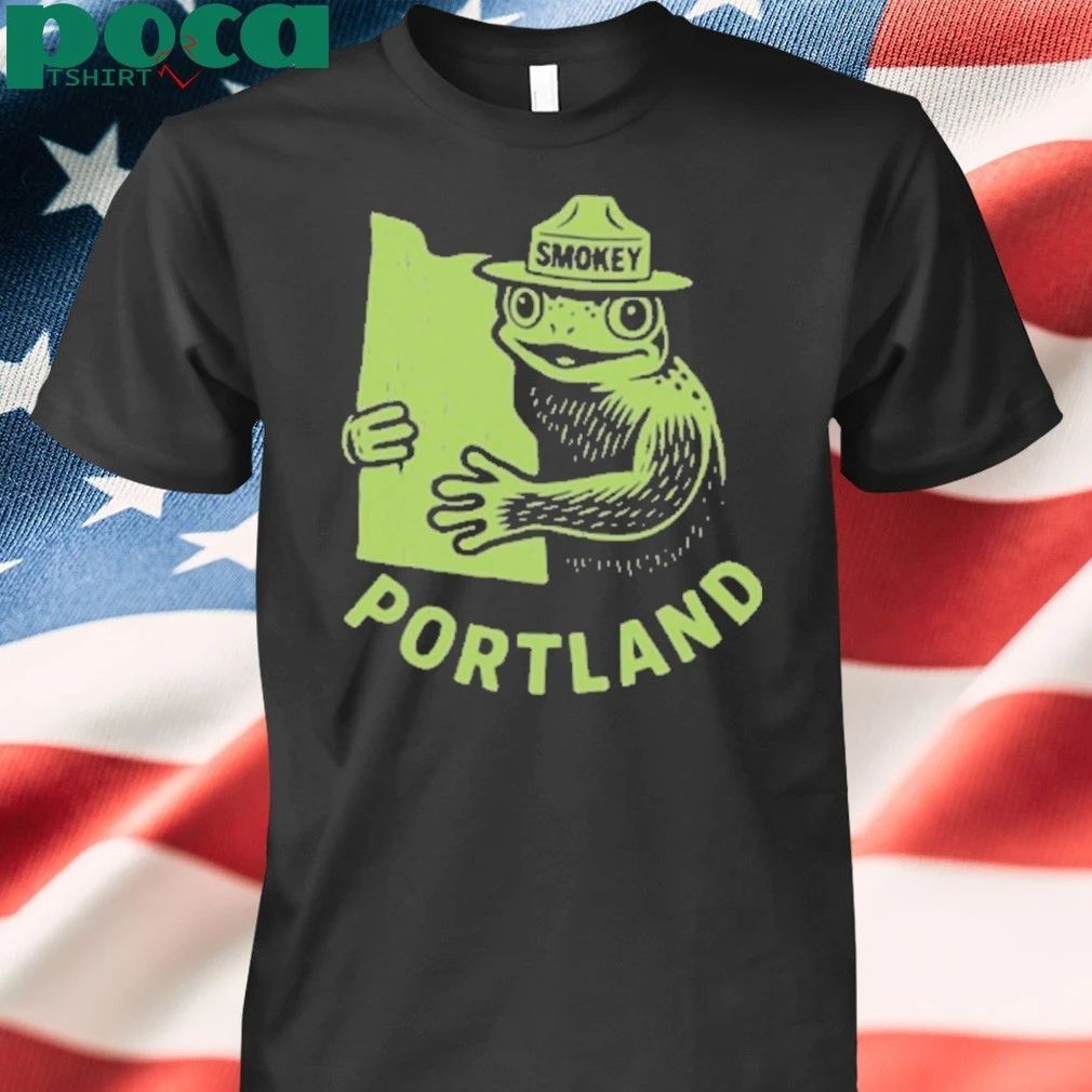 Smokey Frog Portland Map T-shirt