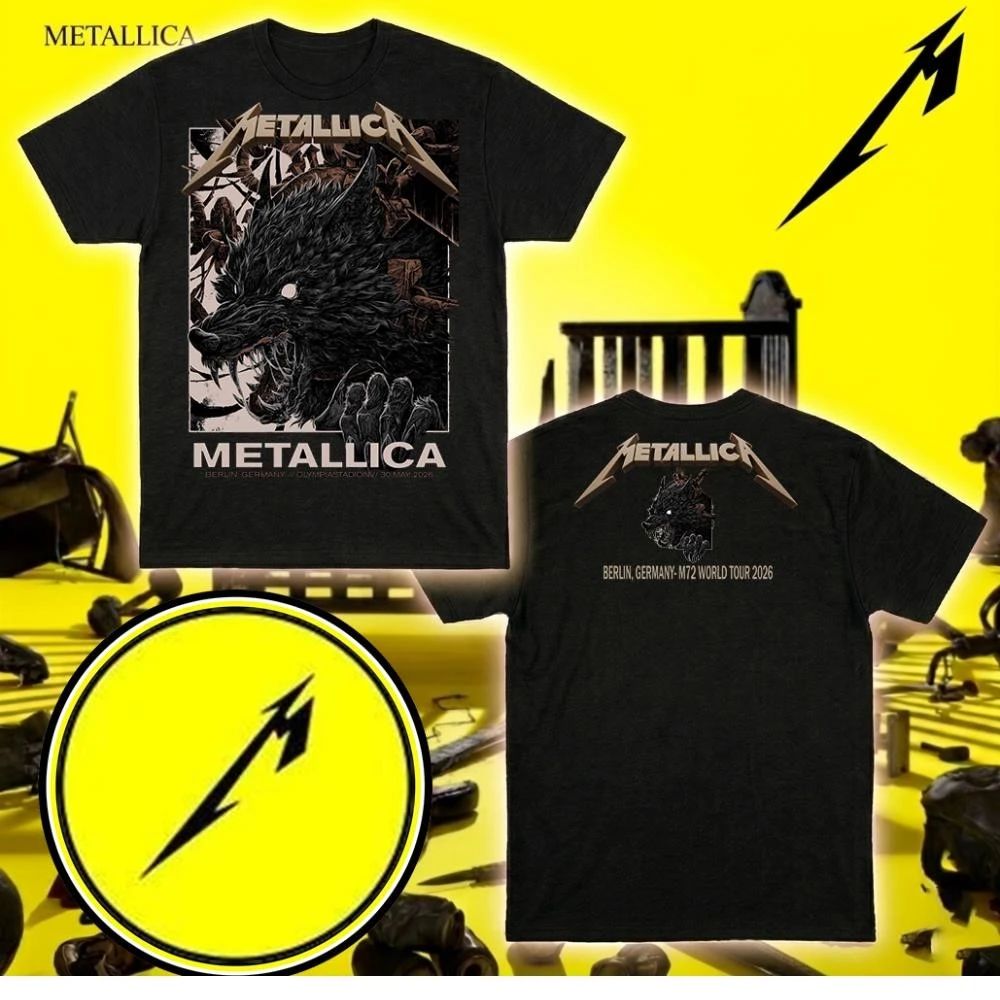 Metallica Olympiastadion Berlin 30 May 2026 Official Two Sides Shirt By Collin Estrada