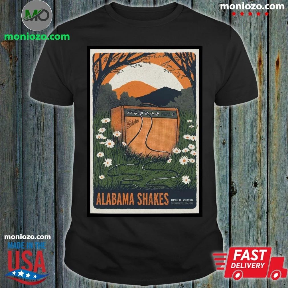 Alabama Shakes Concert Tour Asheville, NC 4 17 2026 Poster Shirt