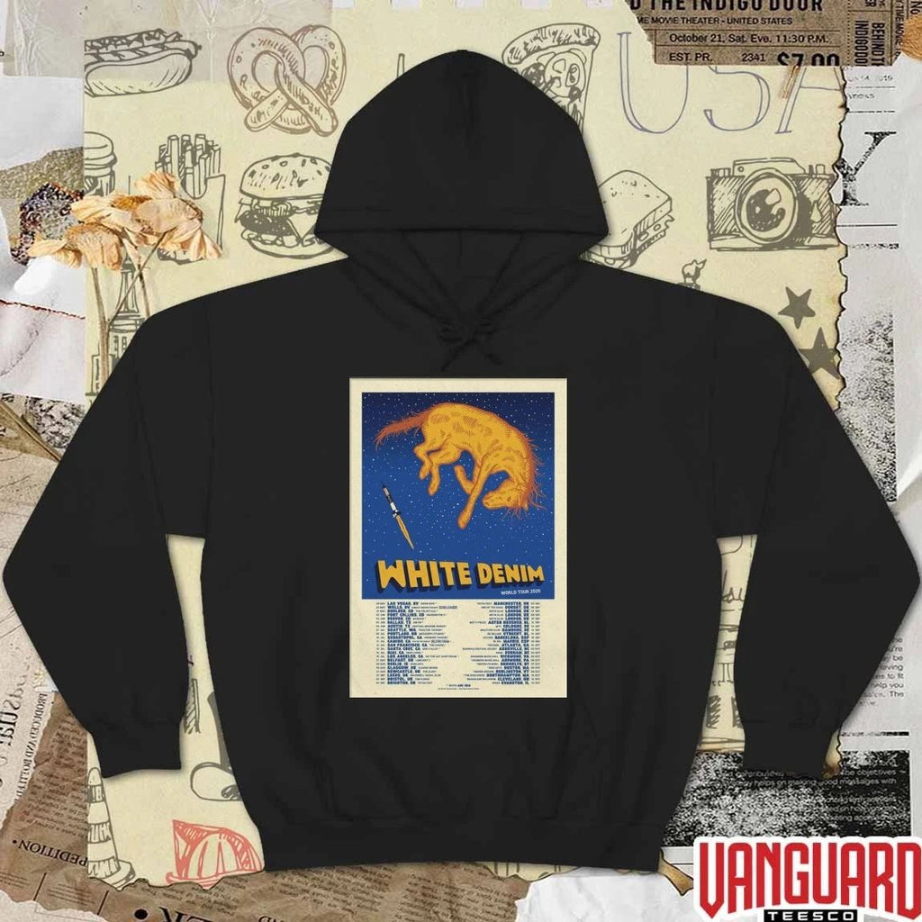 2026 White Denim World Tour Poster t-shirt