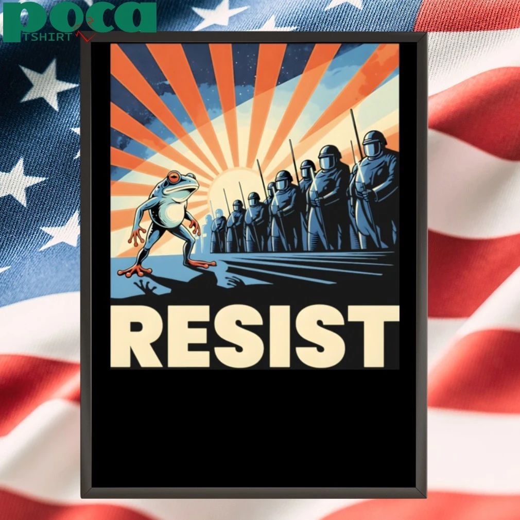 Resist–Portland – Political–Protest–Frog T-Shirt