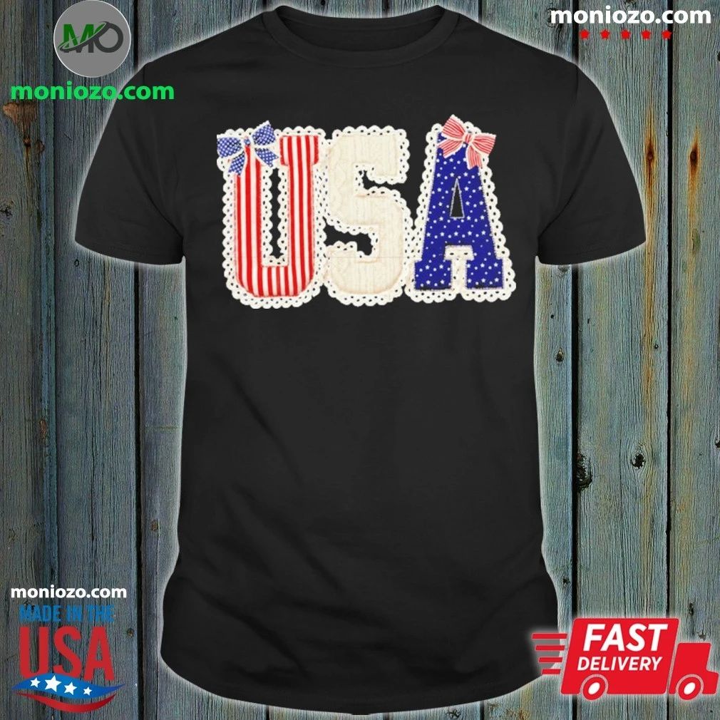 USA Patchwork logo usa 4th of july p logo Shirt