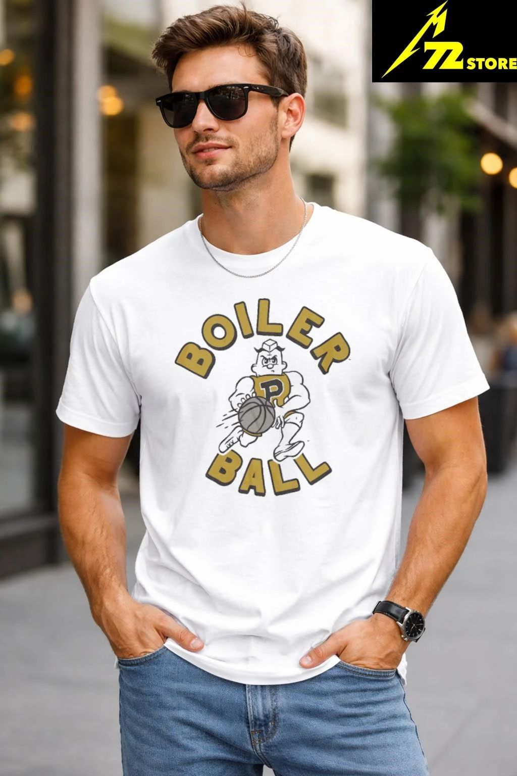 Purdue Boilermakers Boiler Ball Retro Shirt