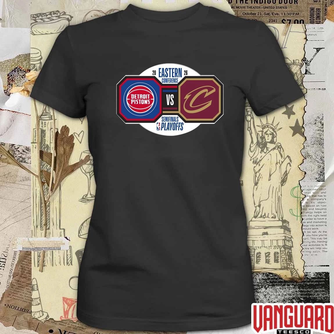 Detroit Pistons vs Cleveland Cavaliers 2026 NBA Playoffs Eastern Conference Semifinals t-shirt