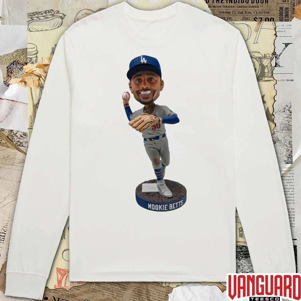 Dodgers Mookie Betts Game 7 Double Play Bobblehead 2026 Giveaway t-shirt