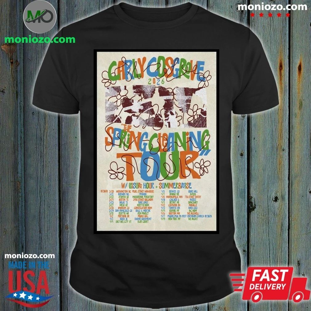 Original Carly Cosgrove 2026 Tour The Spring Cleaning Poster Shirt