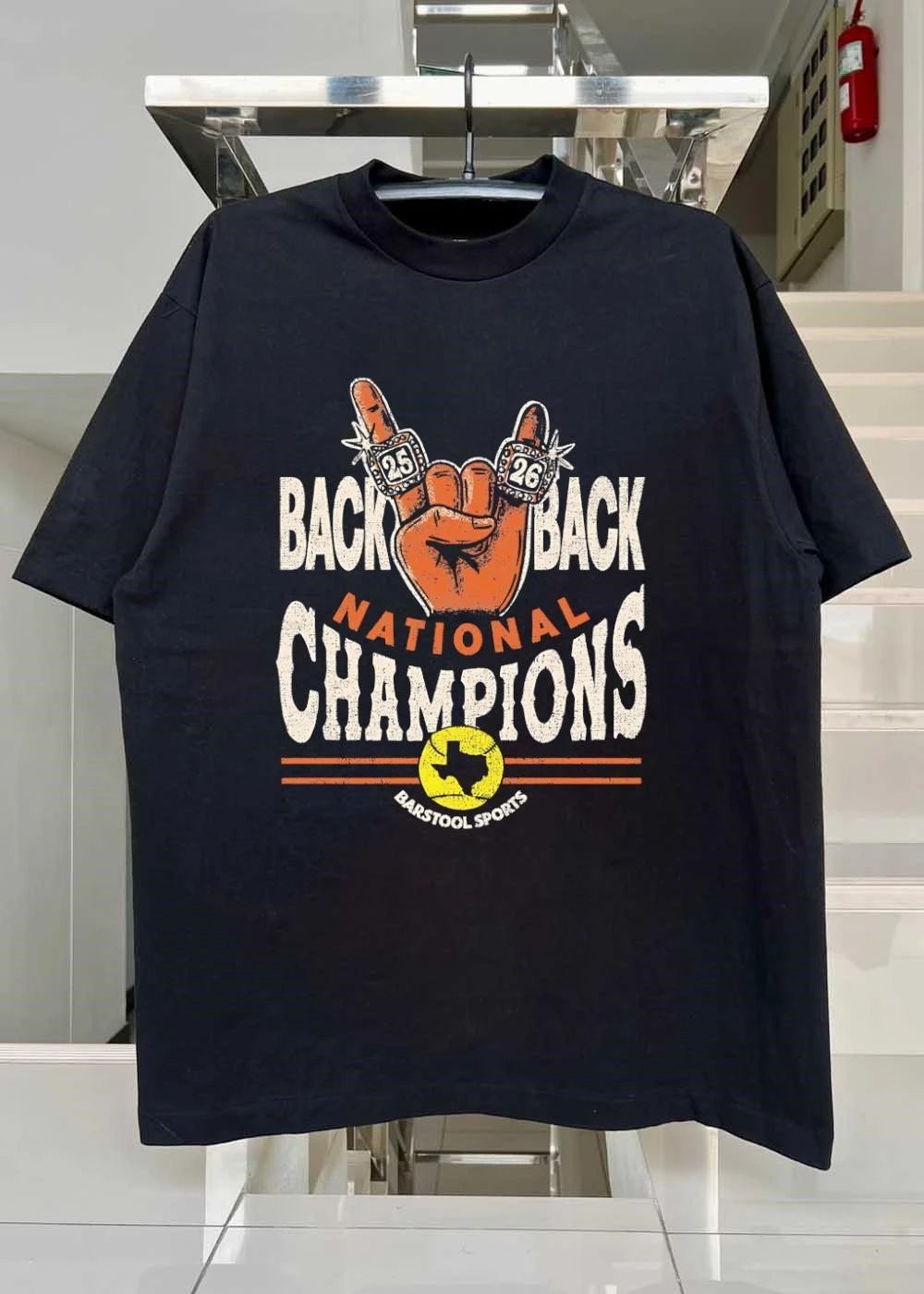 Back To Back National Champions 25-26 Texas Softball Barstool Sports shirt