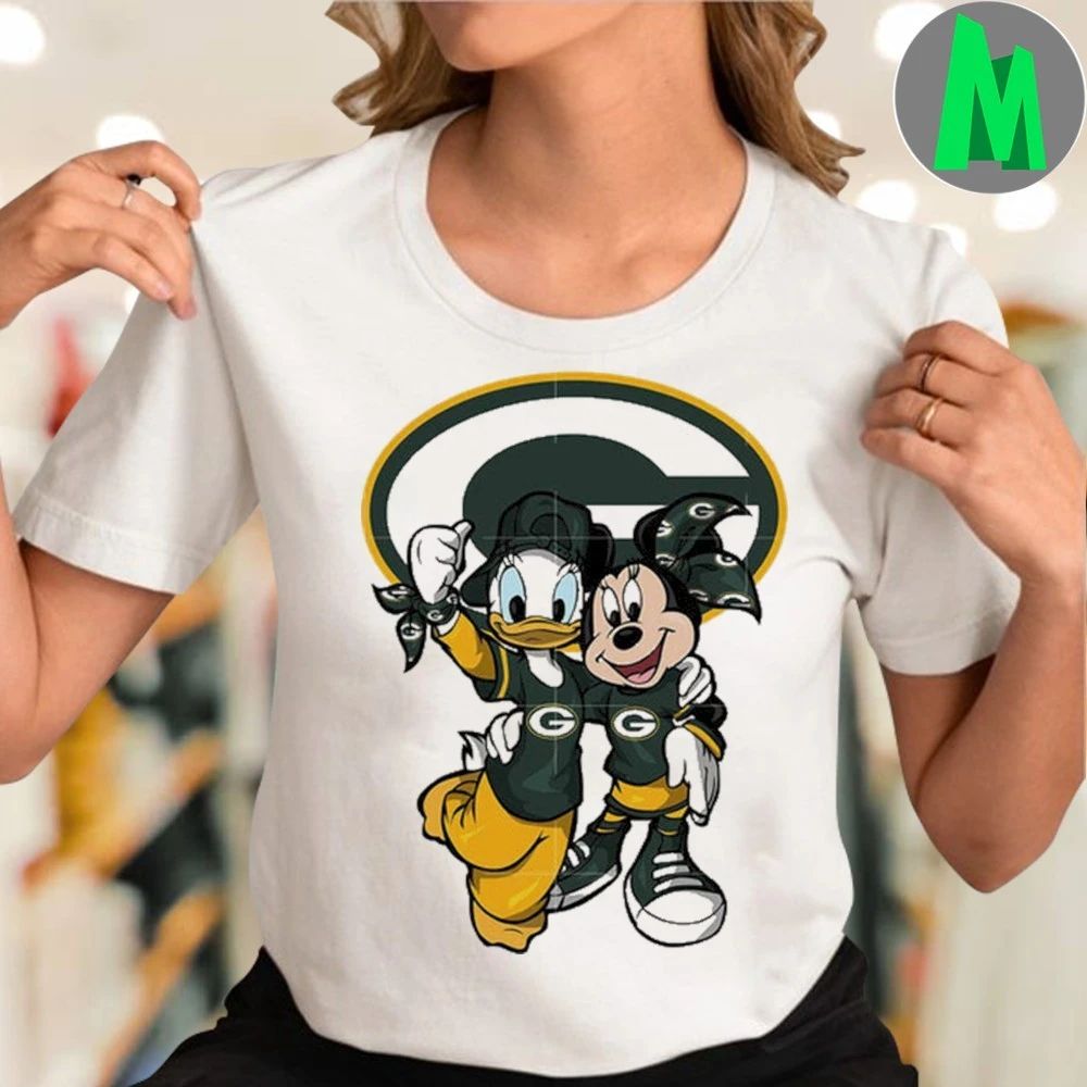Daisy Minnie Green Bay Packers Logo 2025 Shirt