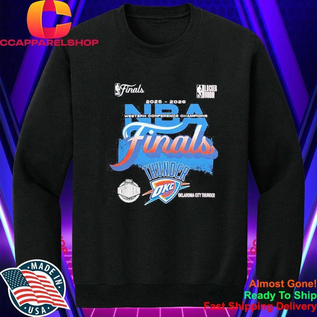 Oklahoma City Thunder Finals Western Conference Champions 2026 retro Shirt