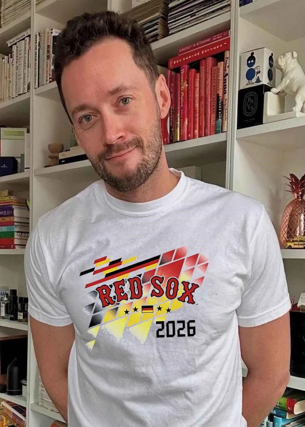 Red Sox Germany 2026 Fan Apparel Red Sox Shirt
