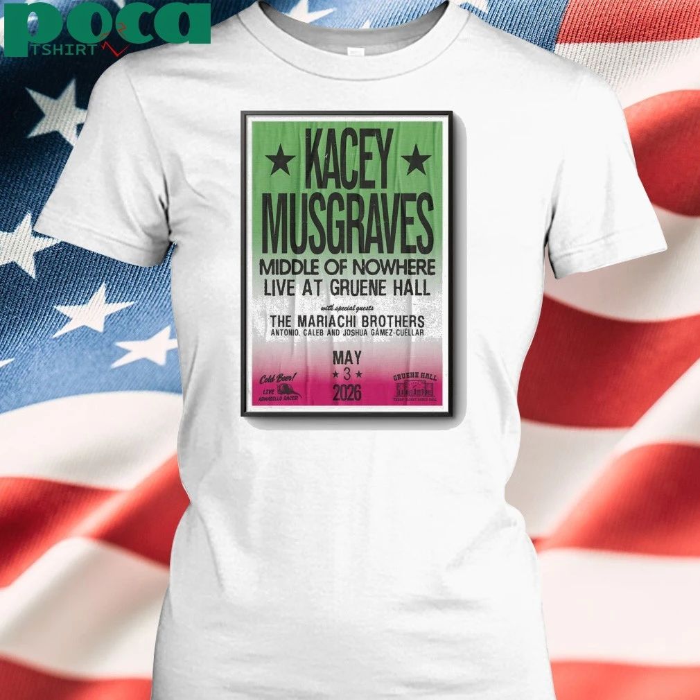 May 3 2026 Poster Kacey Musgraves New Braunfels, TX TOUR shirt