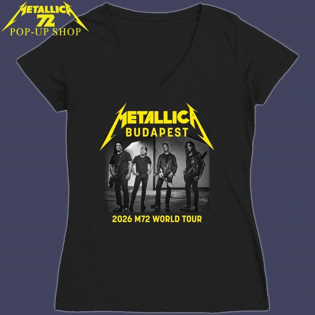Metallica M72 Budapest, Hungary 2026 Band Members World Tour T-Shirt