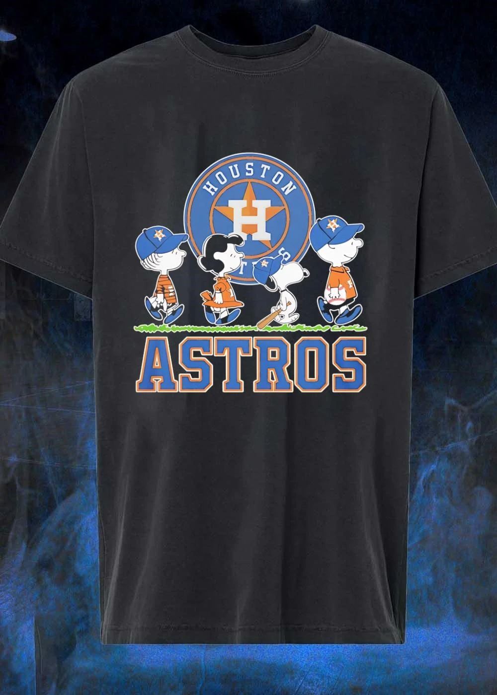 Peanuts Gang Houston Astros Baseball T-Shirt