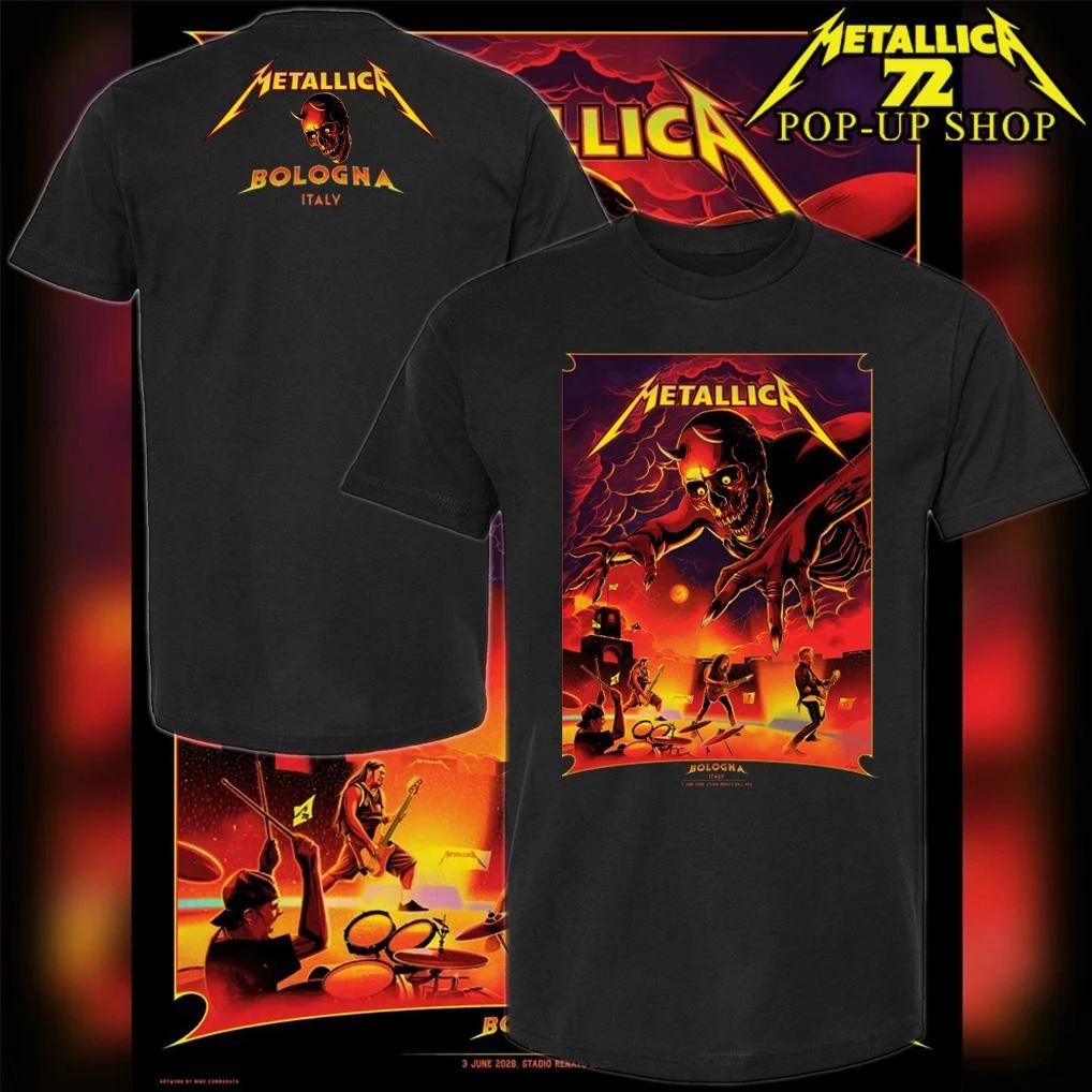 Metallica M72 Bologna 2026 Art by Nino Cammarata T-Shirt