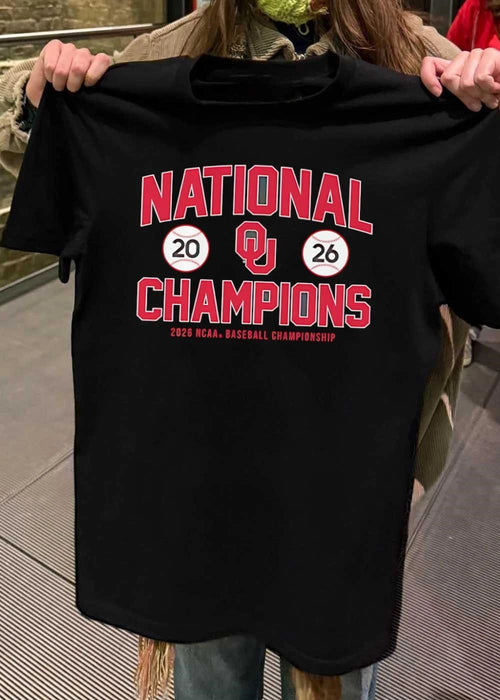 47 Brand Official OU National Champions 2026 NCAA Baseball Championship shirt