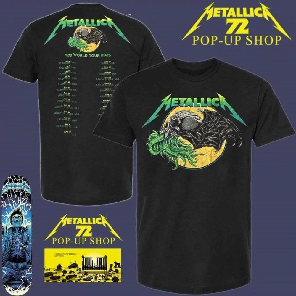 Metallica M72 World Tour 2025 Art Ktulu Pop-Up Shop T-Shirt