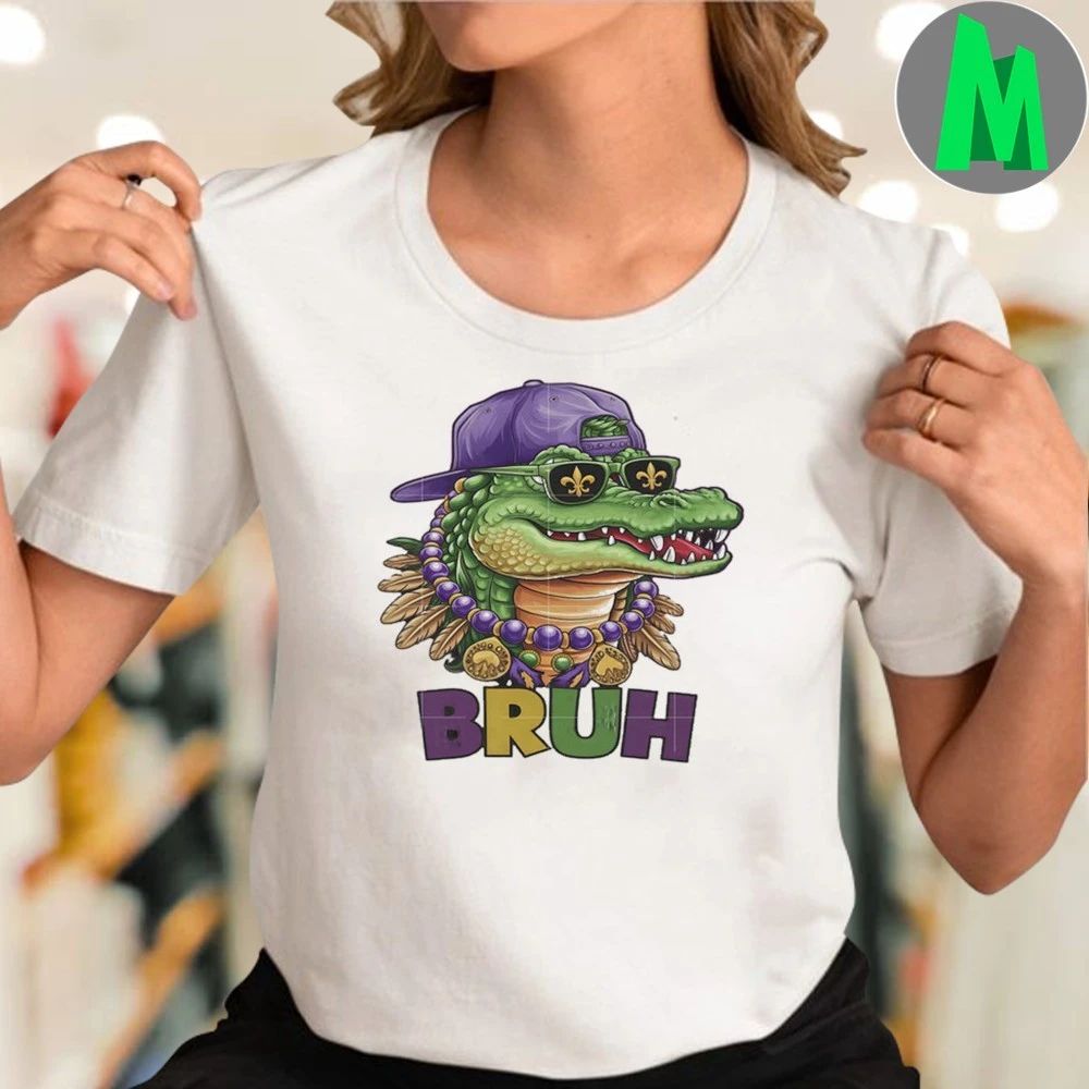 Original Alligator Bruh Mardi Gras Shirt