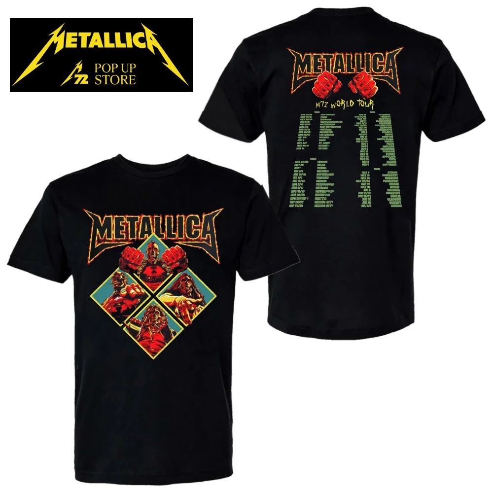 Metallica M72 Secret E Store M72 World Tour Skeleton Diamond Shirt