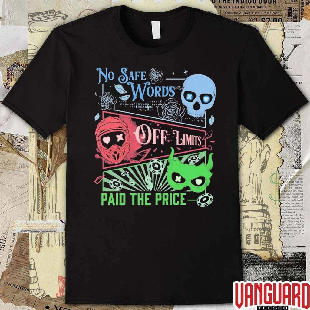 Masked Men No Safe Words Paid The Price NHL Hockey Goalie 2026 t-shirt