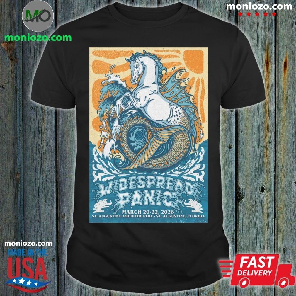 Widespread Panic The St. Augustine Amphitheatre In St. Augustine FL Mar 20-22 2026 Poster Shirt