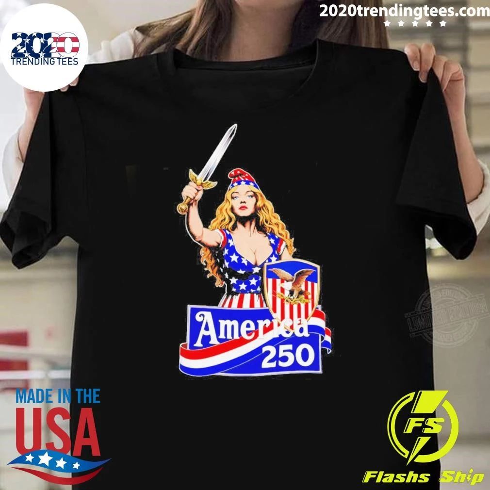 Strong Woman America 250 4th Of July Shirt