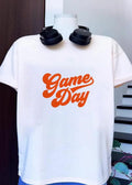 Game Day Orange style letter shirt
