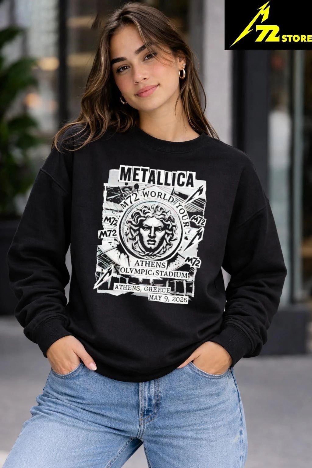 Athens May 9 2026 Athens Olympic Stadium Greece Medusa M72 Shirt
