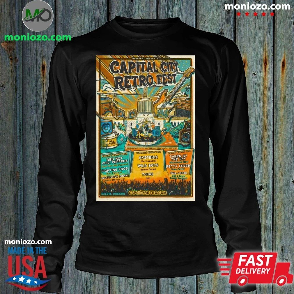 Capital City Retro Fest August 14-16 2026 Salem OR Poster Shirt – Perfect Gift for Men & Women