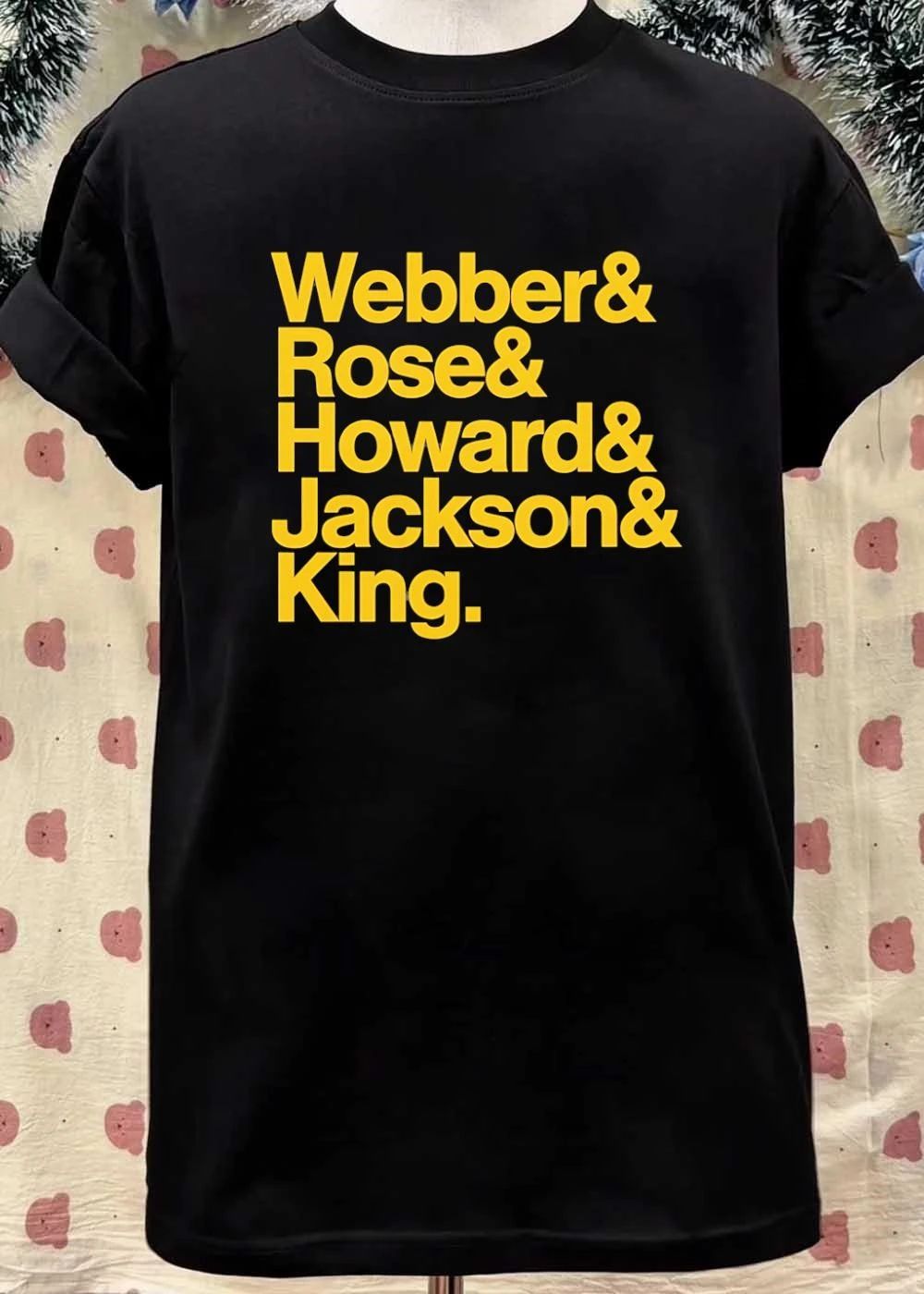 Historic Basketball Legends Webber Rose Howard Jackson King Team T-Shirt
