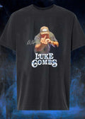 Luke Combs Signature Luke Combs Giving the Middle Finger T-Shirt