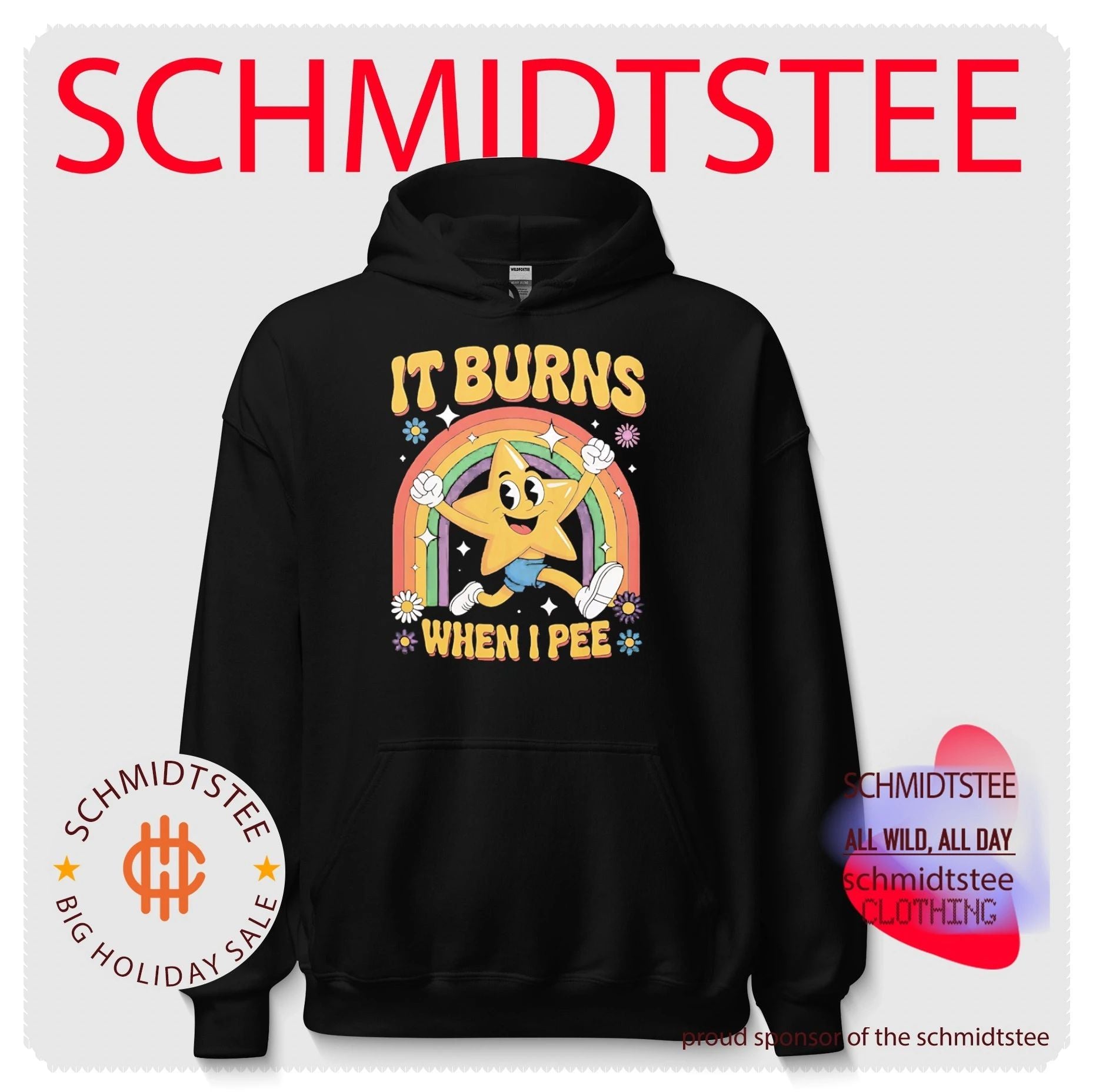 It Burns When I Pee Retro Star funny saying shirt