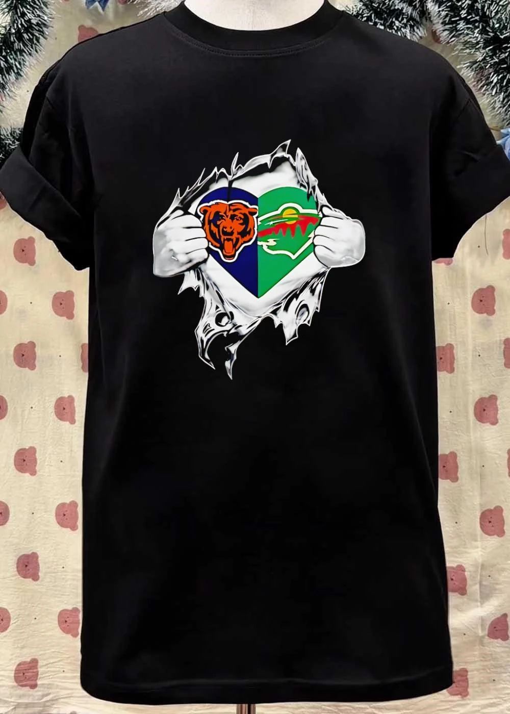 Bears and Wild Heart Ripping Open T-Shirt