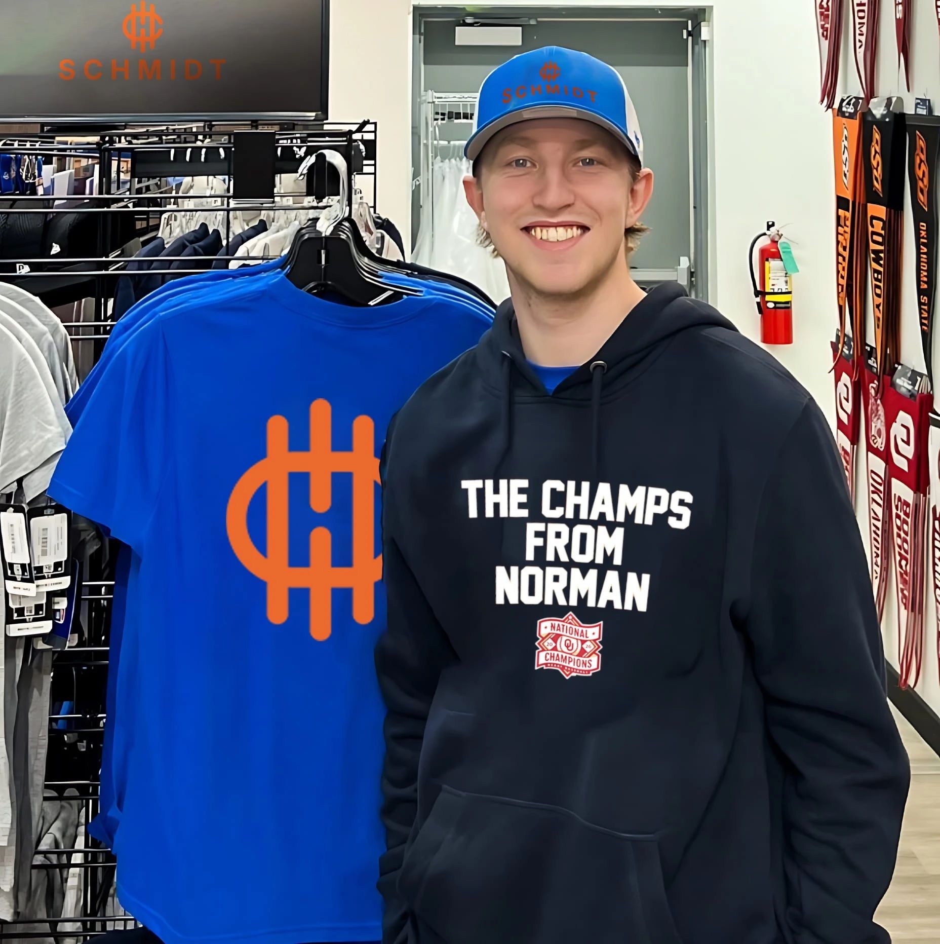 The Champs from Norman Oklahoma Sooners National Champions shirt