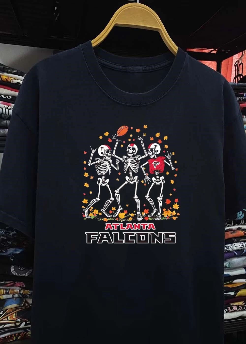 Atlanta Falcons Halloween Skeletons Football Shirt