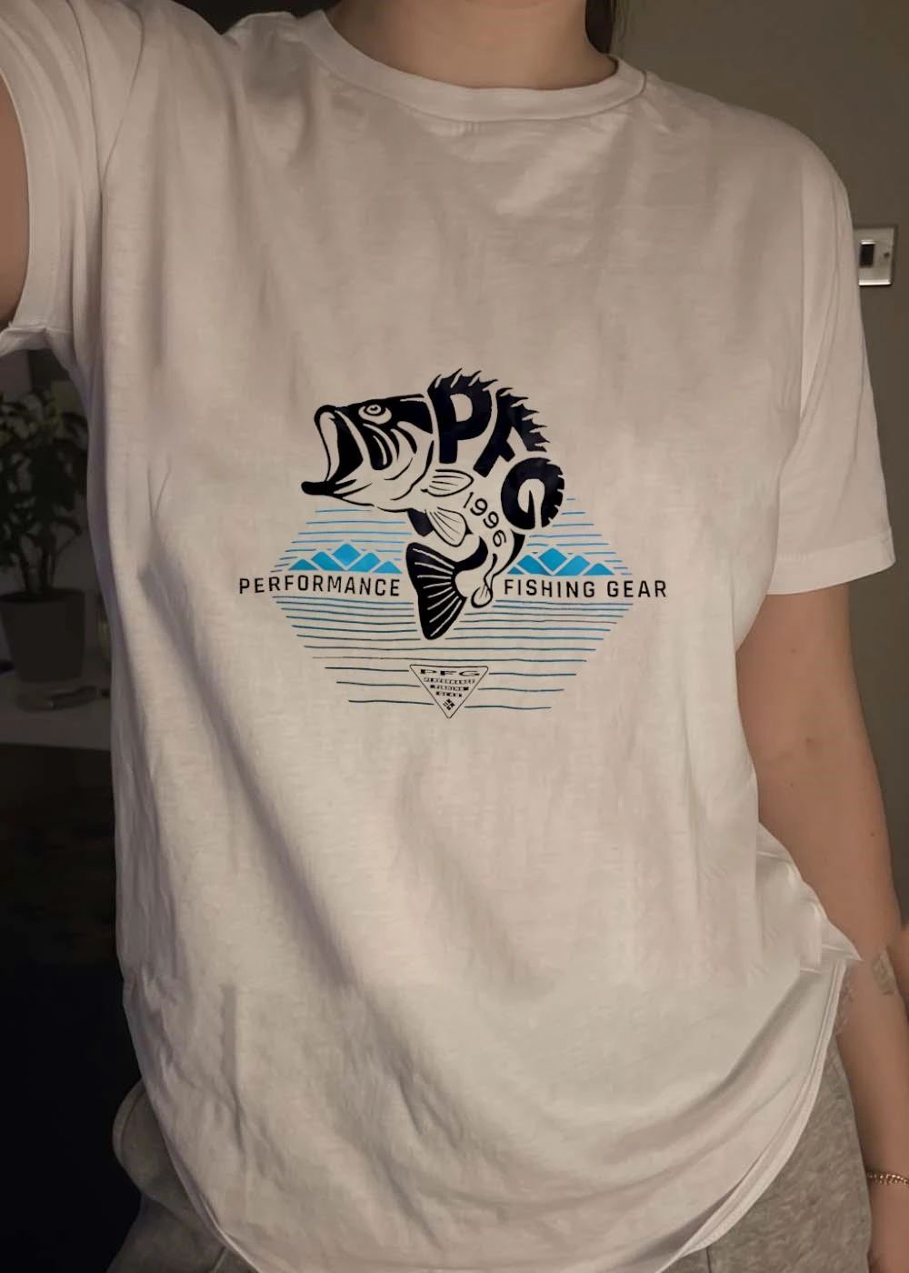 PFG Performance Fishing Gear 1996 Bass Fish Jumping T-Shirt