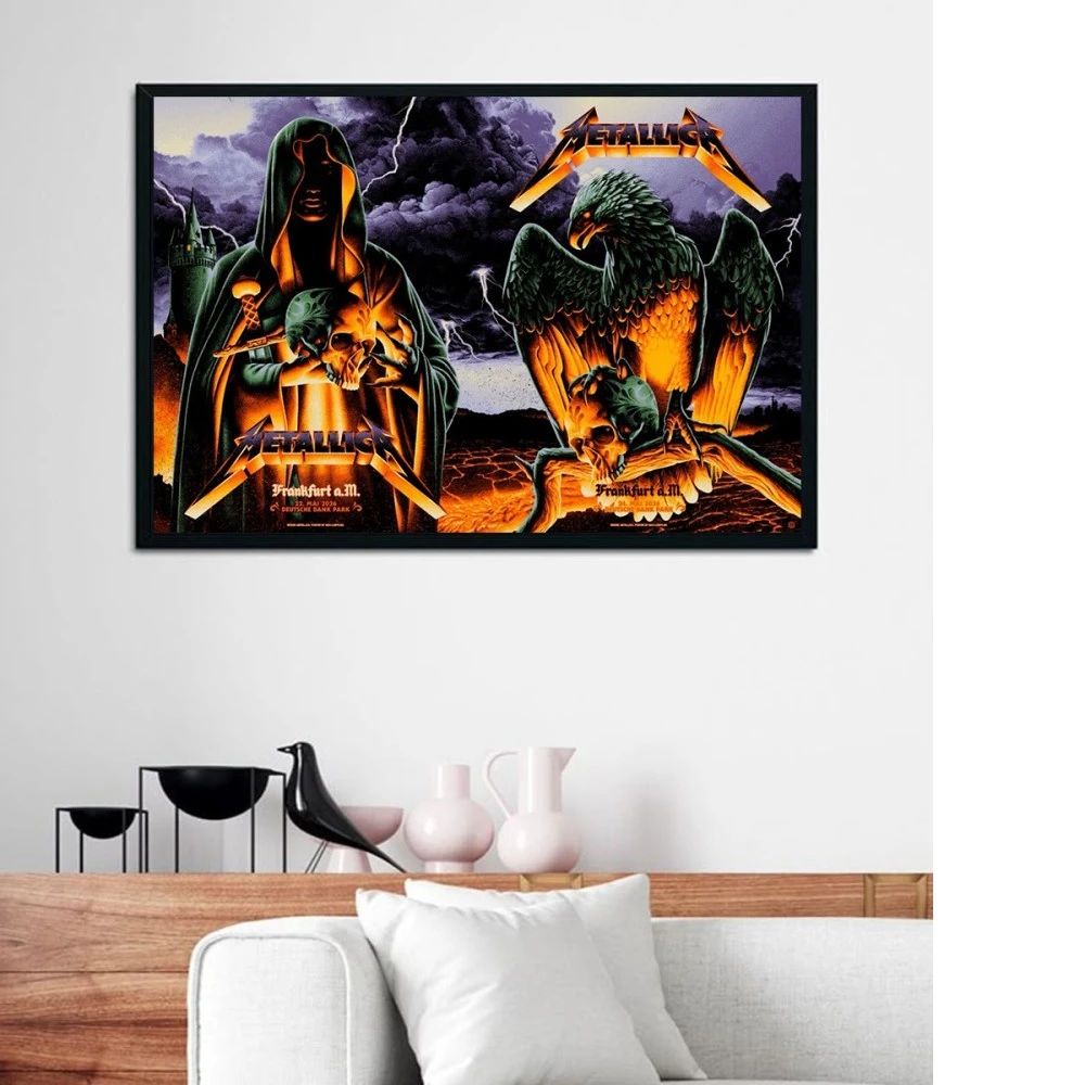 Metallica M72 World Tour Frankfurt 2026 Posters – Night 1 & 2 Limited Edition by Max Löffler