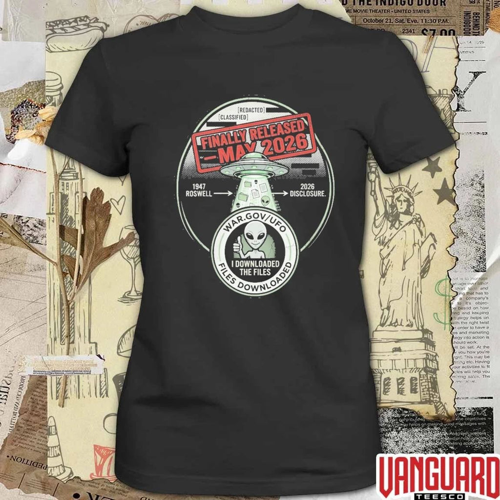 UFO Files Release Finally Released May 2026 Government Disclosure t-shirt