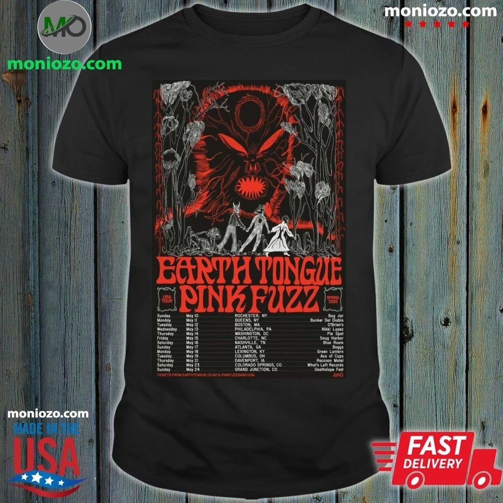 Earth Tongue USA Tour 2026 Poster Shirt