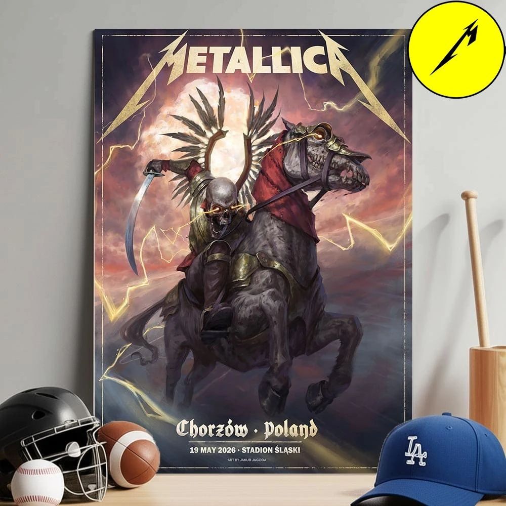 Metallica M72 Chorzow 2026 Venue Poster Pop Up Merch Store At Stadion Slaski Poland On May 19th 2026 Home Decor Poster Canvas