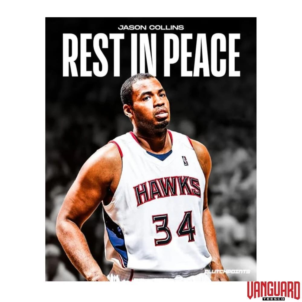 Jason Collins Rest In Peace Hawks Nation Portrait – Poster