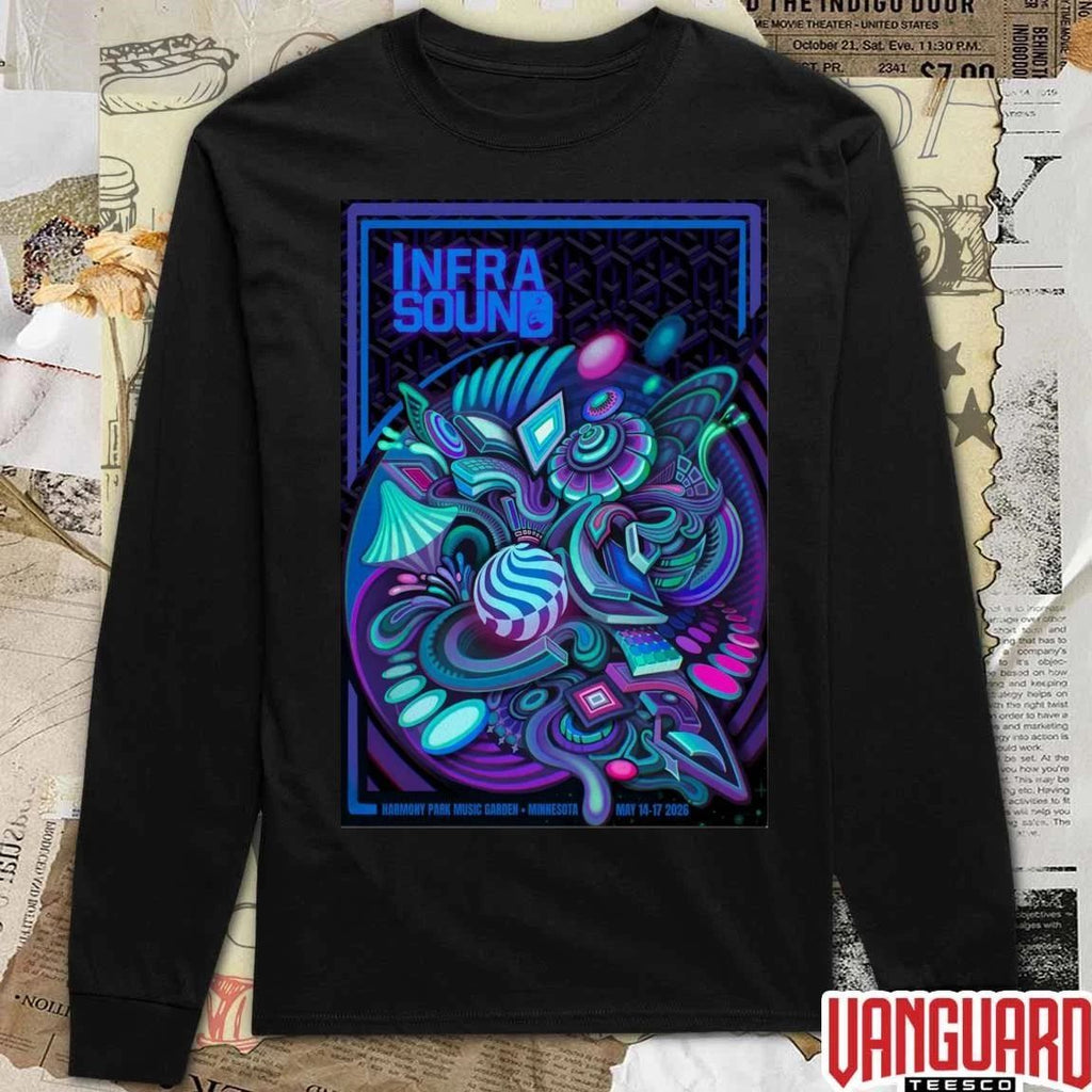 Infrasound May 14-17 2026 Harmony Park Music Garden In Clarks Grove MN Poster t-shirt