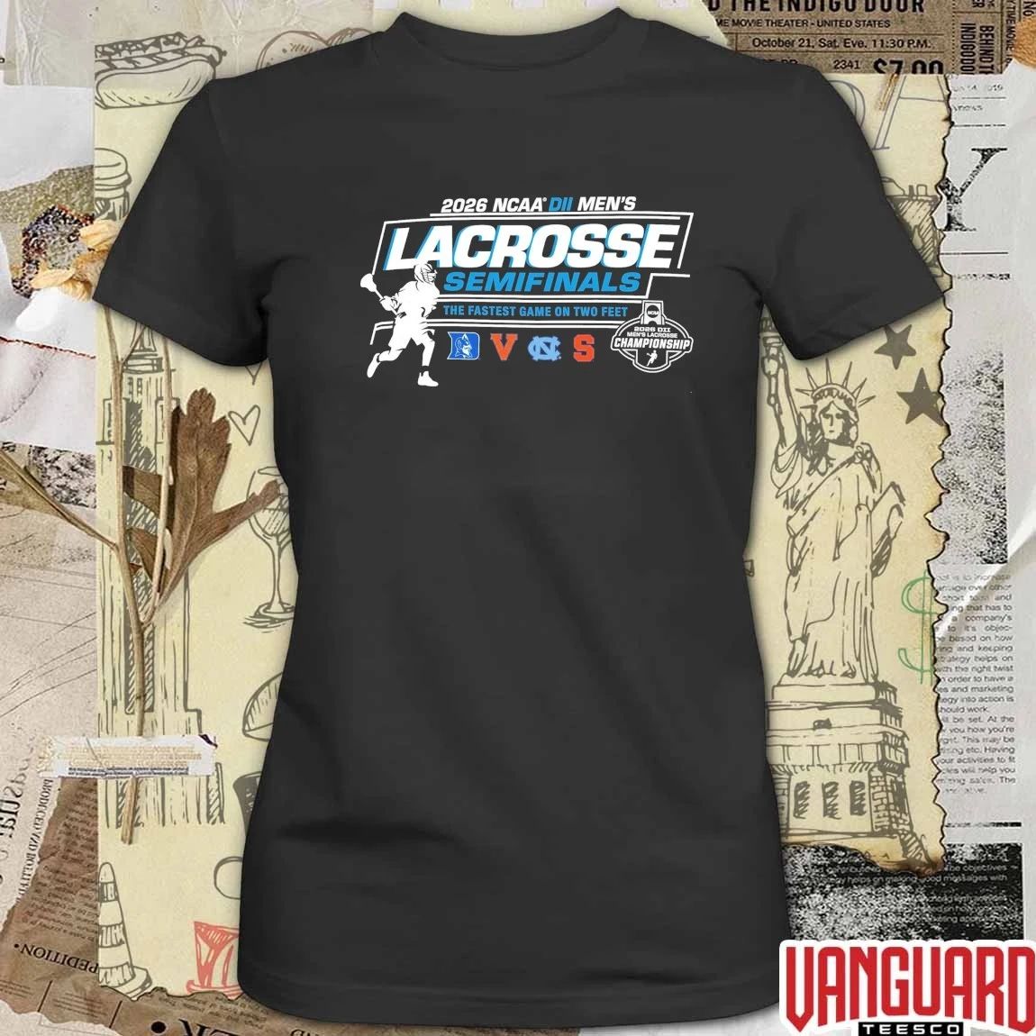 2026 NCAA Division II Men’s Lacrosse Semifinals The Fastest Game On Two Feet Logos t-shirt