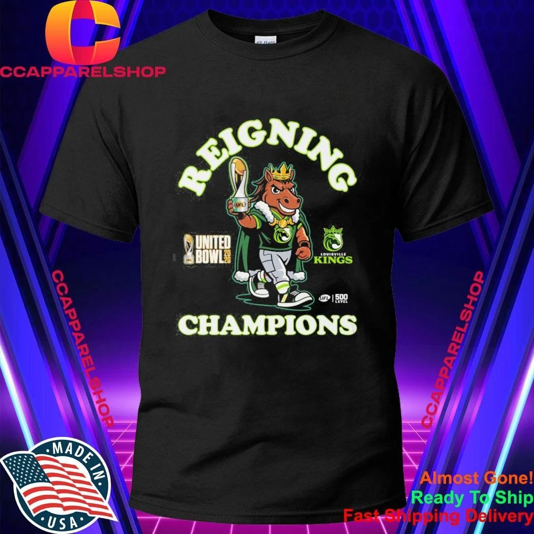 Louisville Kings UFL United Bowl 2026 Mascot WHT Shirt