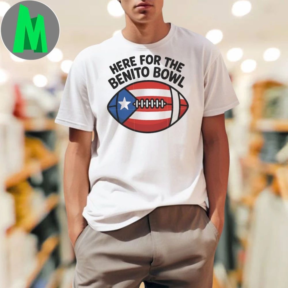 Here for the benito bowl rugby ball shirt